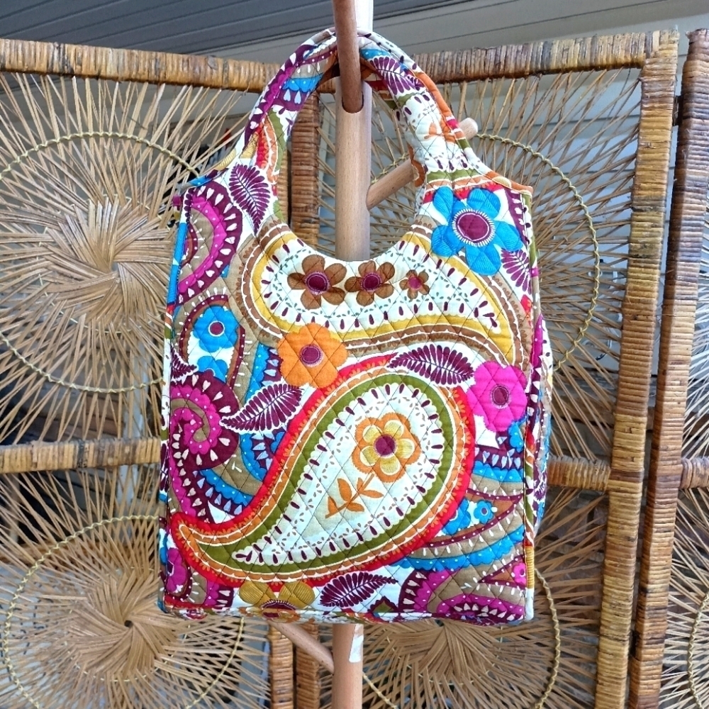 Colorful Paisley Quilted Women's Bag/Tote